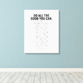 Toile Faites Tout Le Bien Que Vous Pouvez, John Wesley C (Insitu (Plancher de Bois))