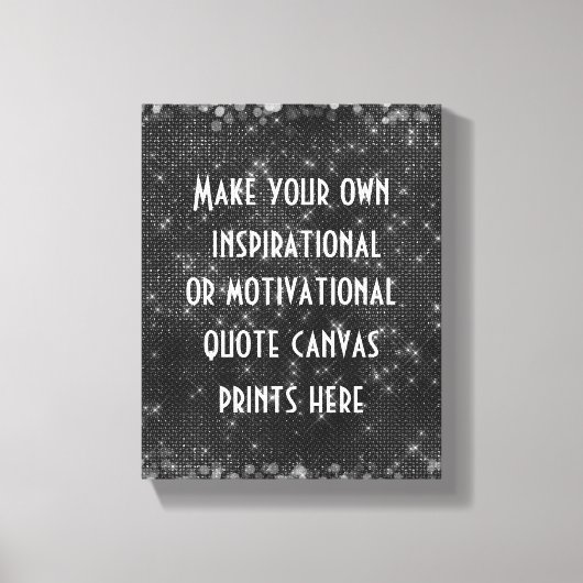 Toile Faites votre propre citation ou mot (Recto)