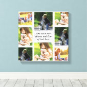 Toile Faites votre propre collage photo et texte (Insitu (Plancher de Bois))