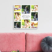 Toile Faites votre propre collage photo et texte (Insitu(Salon))