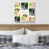 Toile Faites votre propre collage photo et texte (Insitu(Chambre))