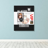 Toile Faites votre propre VIP Pass 8 façons de personnal (Insitu (Plancher de Bois))