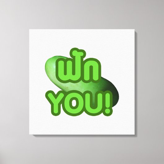 Toile FAK YOU ! ... Courge verte (Melon d'hiver) (Recto)