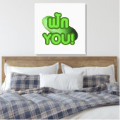 Toile FAK YOU ! ... Courge verte (Melon d'hiver) (Insitu(Chambre))