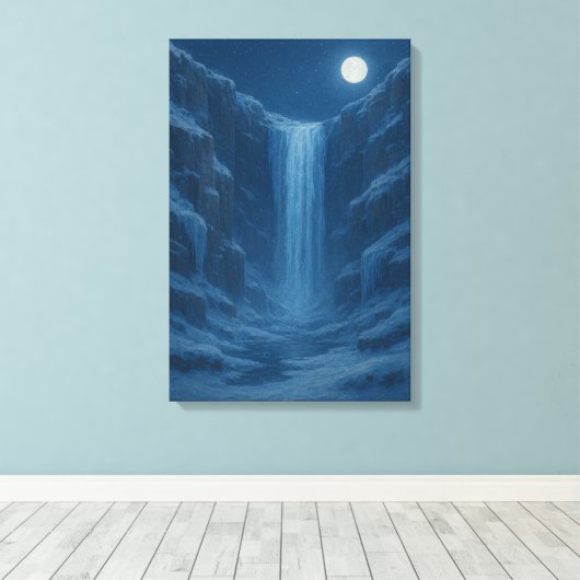Toile Falaise de cascade gelée (Insitu (Plancher de Bois))