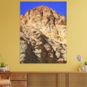 Toile Falaise du désert doré sous ciel bleu (Insitu(Salon))