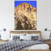 Toile Falaise du désert doré sous ciel bleu (Insitu(Chambre))