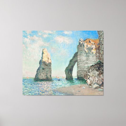 Toile Falaises à Étretat, Claude Monet (Recto)