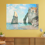 Toile Falaises à Étretat, Claude Monet (Insitu(Salon))