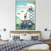 Toile Falaises blanches de Douvres drôles (Insitu(Chambre))