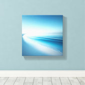 Toile Falaises côtières majestueuses avec reflet de sabl (Insitu (Plancher de Bois))