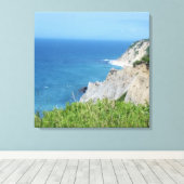 Toile Falaises de Block Island - Block Island, Rhode Isl (Insitu (Plancher de Bois))