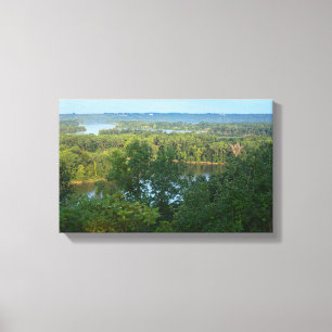 Toile Falaises de Pine Bend surplombant le fleuve Missis