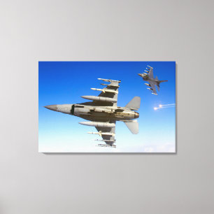 Toile FALCON DE COMBAT F-16C 24x36