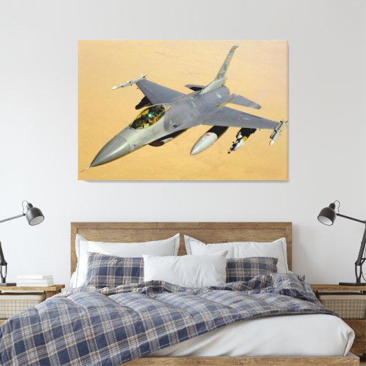 Toile FALCON DE COMBAT F-16C 32x48 (Insitu(Chambre))