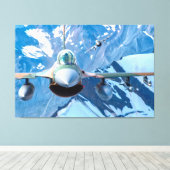 Toile FALCON DE COMBAT F-16C 40x60 (Insitu (Plancher de Bois))