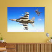 Toile FALCON DE COMBAT F-16C 40x60 (Insitu(Salon))