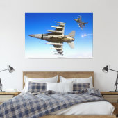Toile FALCON DE COMBAT F-16C 40x60 (Insitu(Chambre))