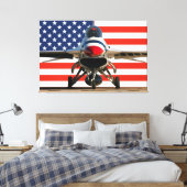 Toile FALCON DE COMBAT F-16D 40x60 (Insitu(Chambre))