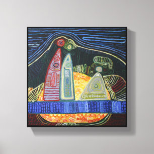 Toile Familia Asbtract Art Peinture Mur Art