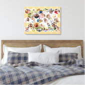 Toile Famille 28 Photo Collage Honeycomb Mosaic (Insitu(Chambre))