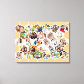 Toile Famille 28 Photo Collage Honeycomb Mosaic (Recto)