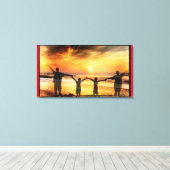 Toile Famille Au Bord De La Plage (Insitu (Plancher de Bois))