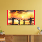 Toile Famille Au Bord De La Plage (Insitu(Salon))