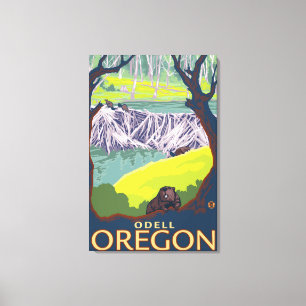 Toile Famille Beaver - Odell, Oregon