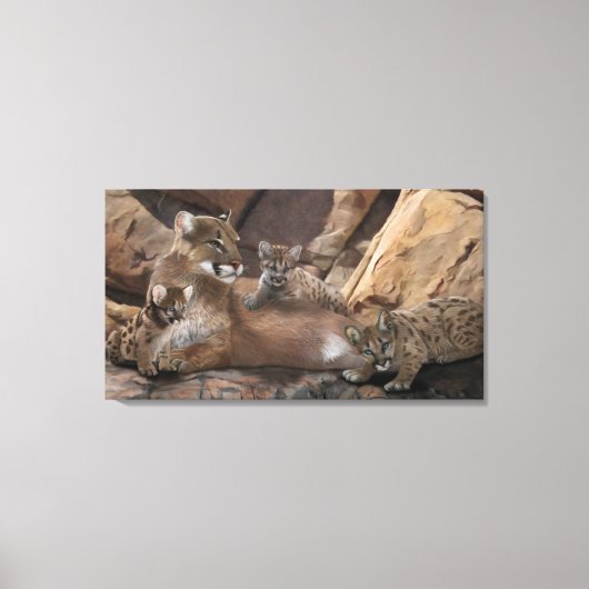 Toile Famille Cougar (Recto)
