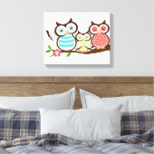Toile Famille Cute Owl (Insitu(Chambre))