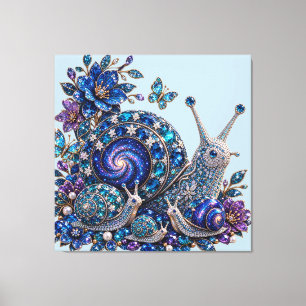 Toile Famille de limaçon de cristal céleste – Galaxie de