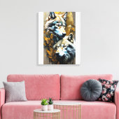 Toile Famille de loups (Insitu(Salon))