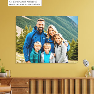 Toile Famille de photos personnalisées 1