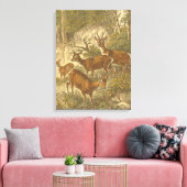 Toile Famille de Roe - Cerfs dans une forêt (Insitu(Salon))