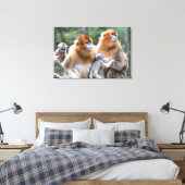 Toile Famille de singes à nez doré (Insitu(Chambre))