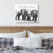 Toile Famille des éléphants (Insitu(Chambre))