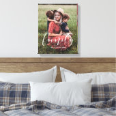 Toile Famille élégante calligraphie couverture photo (Insitu(Chambre))