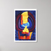 Toile Famille Ensemble Moderne Peinture Portrait Art (Recto)