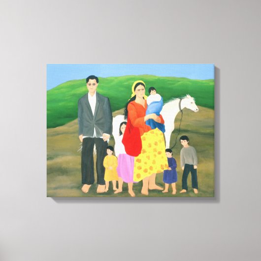 Toile Famille Gipsy 1986 (Recto)