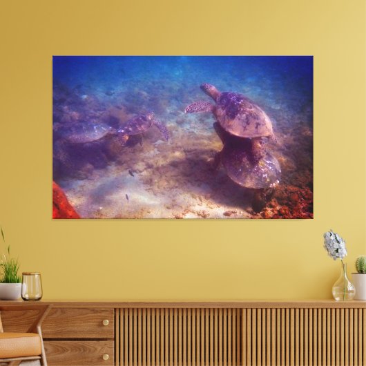 Toile Famille Green Sea Turtle (Insitu(Salon))