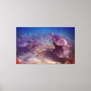 Toile Famille Green Sea Turtle