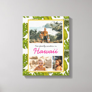 Toile Famille hawaïenne Vacances Feuilles tropicaux Phot