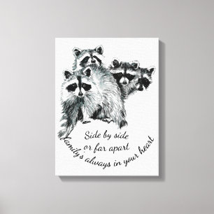 Toile Famille inspirante toujours dans votre coeur Citat