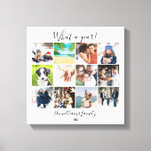 Toile Famille Moderne 12 Photo Collage What A Year (Recto)