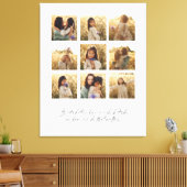 Toile Famille multiphoto coeur citation élégant (Insitu(Salon))