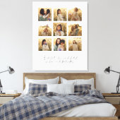 Toile Famille multiphoto coeur citation élégant (Insitu(Chambre))