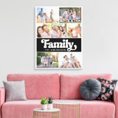 Toile Famille Retro Typographie Photo Collage (Insitu(Salon))