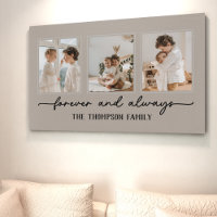 Famille Souvenirs Greige Custom Photo Collage Mur