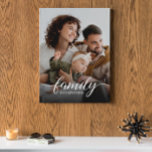 Toile Famille tout script photo personnalisée<br><div class="desc">Citation "La famille est tout" dans un script moderne et la typographie serif avec une photo personnalisable. Un élégant imprimé en toile pour votre bureau à domicile,  la chambre familiale,  le salon ou la chambre principale. Un grand cadeau. Contactez info@lddesignloft.com pour obtenir de l'aide auprès de ce modèle.</div>